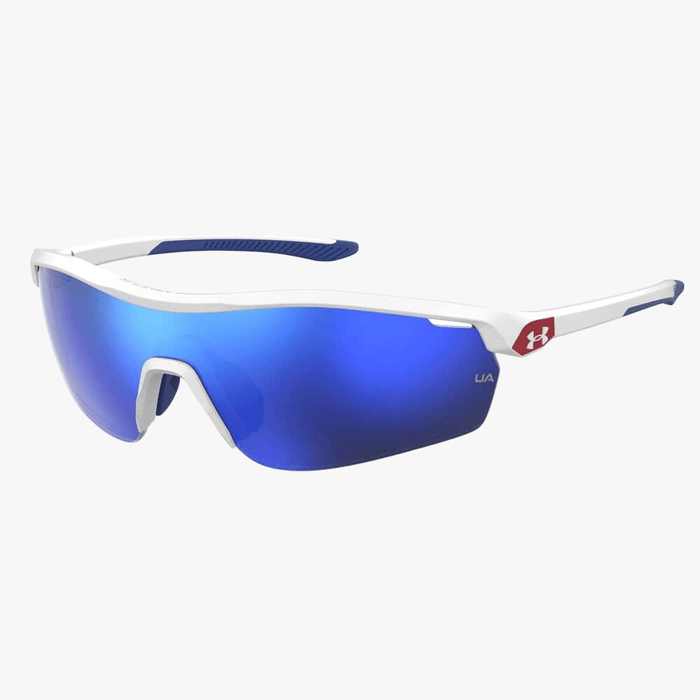 Under Armour Boys Wrap Around Sunglass White Blue | Under Armour