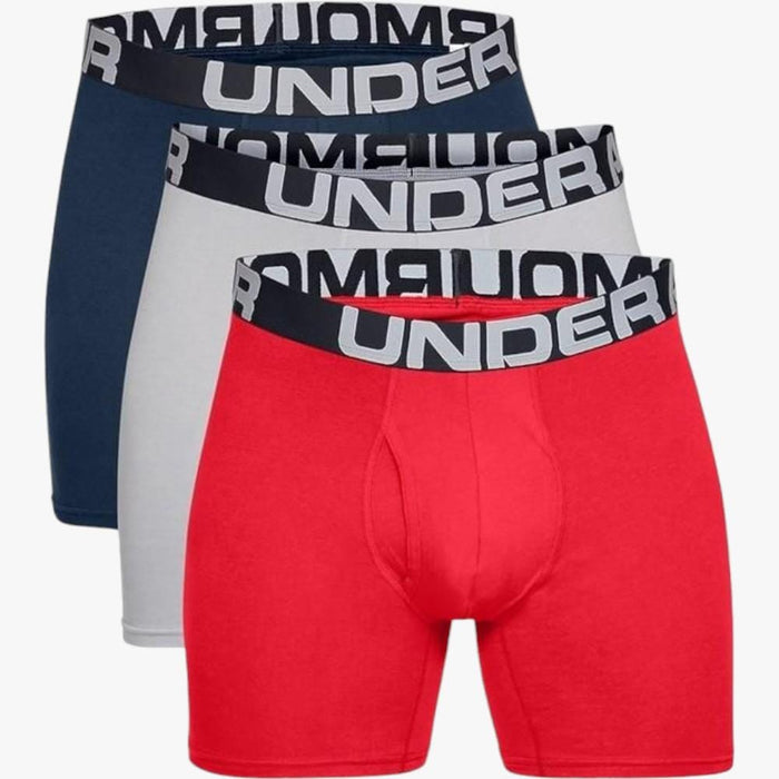 Under Armour Mens Charged Cotton 6 Boxerjock 600 Red Under Armour