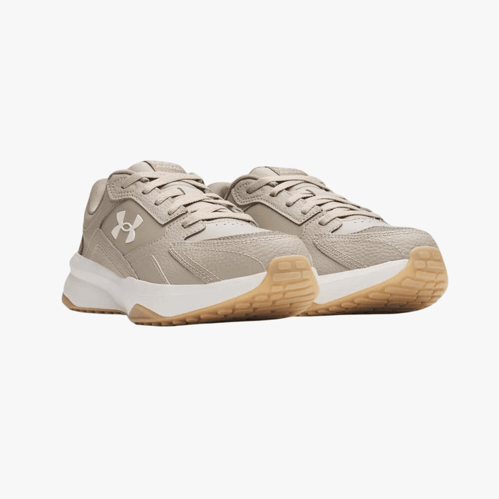 Under Armour Mens Edge Leather Sneaker 203 Beige | Under Armour