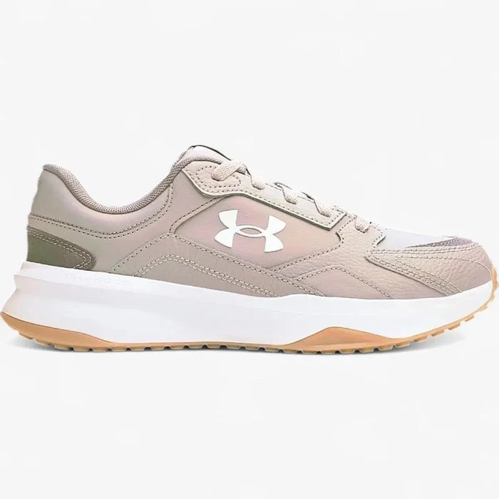 Under Armour Mens Edge Leather Sneaker 203 Beige | Under Armour