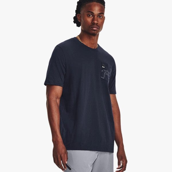 Under Armour Men's Elevated Pocket Short Sleeve Tee 410 Navy | Under Armour
