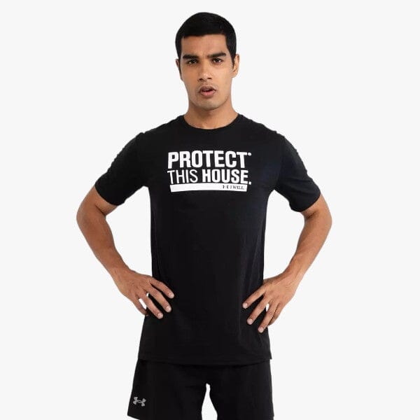 Under Armour Men's Protect This House Short Sleeve Tee 001 Black | Under Armour