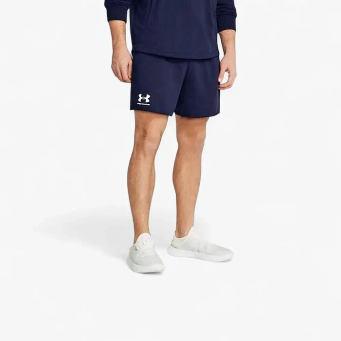 Under Armour Mens Rival Terry 6" Shorts 410 Academy | Under Armour