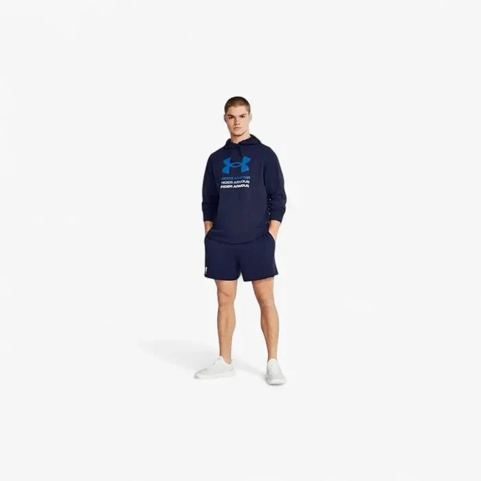 Under Armour Mens Rival Terry 6" Shorts 410 Academy | Under Armour