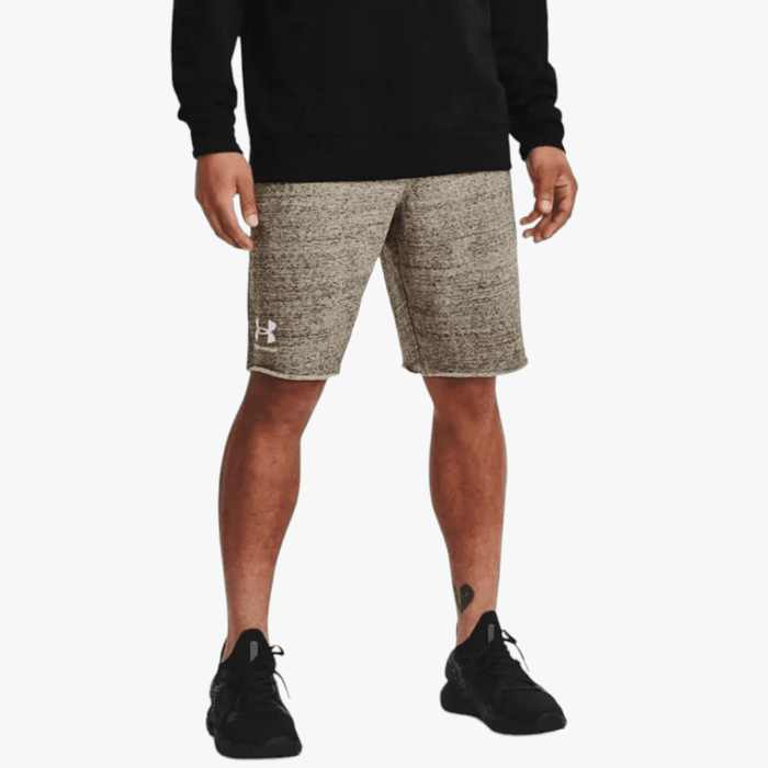 Under Armour Mens Rival Terry Shorts 289 Sand Under Armour