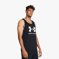 Under Armour Mens Sportstyle Logo Tank Vest 001 Black | Under Armour