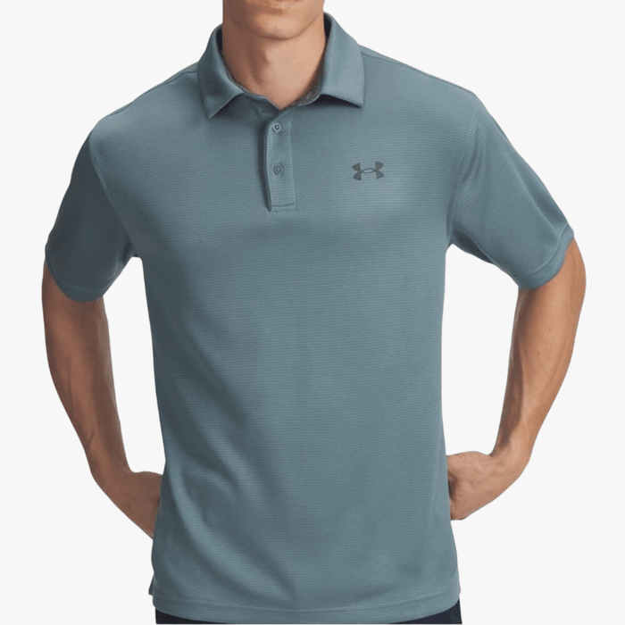Under Armour Mens Tech Short Sleeve Golfer 587 Jasper Blue | Under Armour