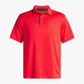 Under Armour Mens Tech Short Sleeve Golfer 714 Racer Red | Under Armour