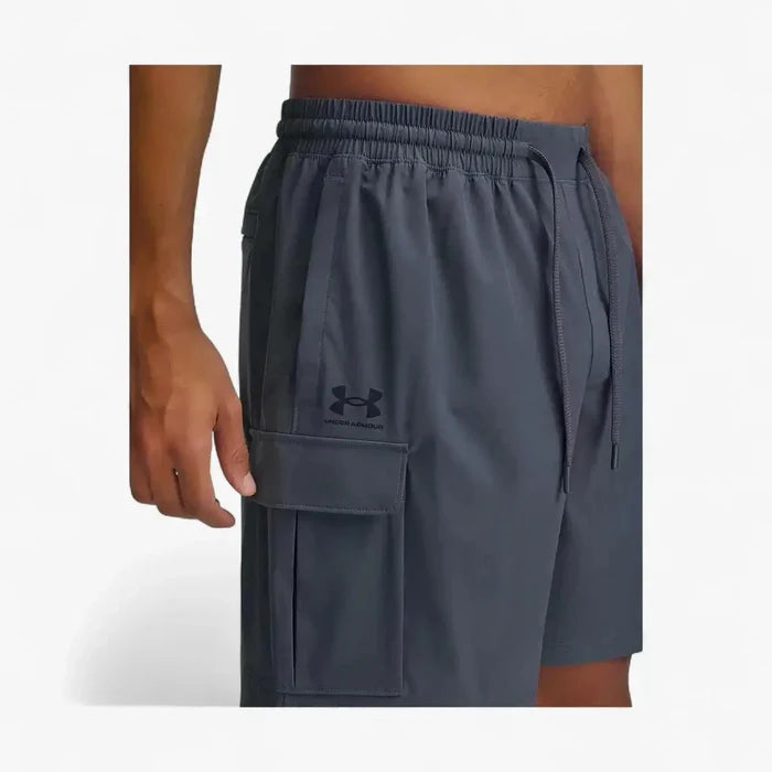 Under Armour Mens Vibe Woven Cargo Shorts 025 Castlerock | Under Armour