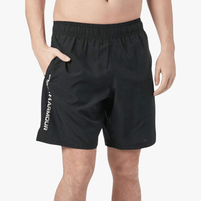 Under Armour Mens Woven Wordmark Shorts 001 Black | Under Armour