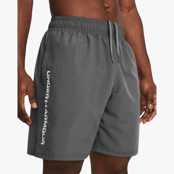 Under Armour Mens Woven Wordmark Shorts 025 Charcoal | Under Armour