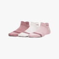 Under Armour Womens Breathe 3 Pack Ns Socks 673 Pink Multi | Under Armour