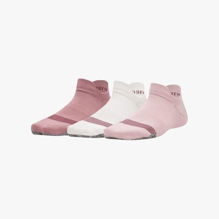 Under Armour Womens Breathe 3 Pack Ns Socks 673 Pink Multi | Under Armour