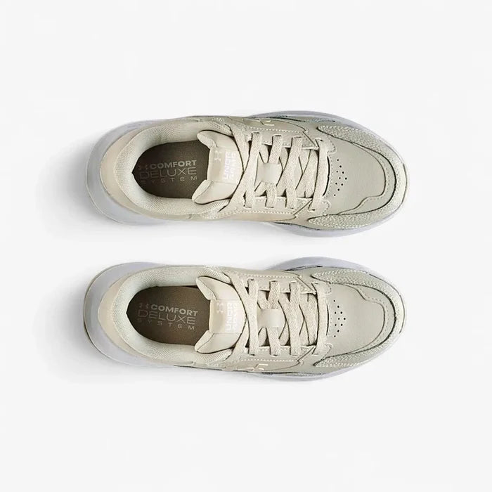 Under Armour Womens Edge Leather Sneaker 110 White | Under Armour