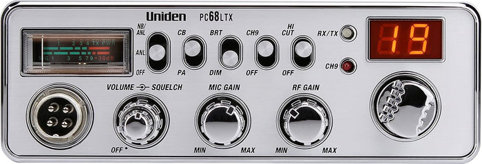 Uniden PC68LTX CB Radio, Virginia CB Antenna, 3 inch External Speaker Combo - CB Radio Supply