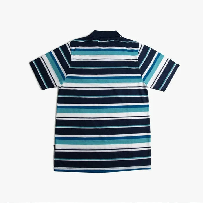 Urban Life Mens Golfer Blue Navy Stripe | Urban