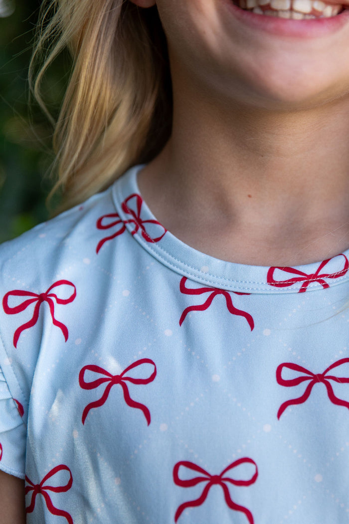 USA BOWS | RUFFLE SHORT SET