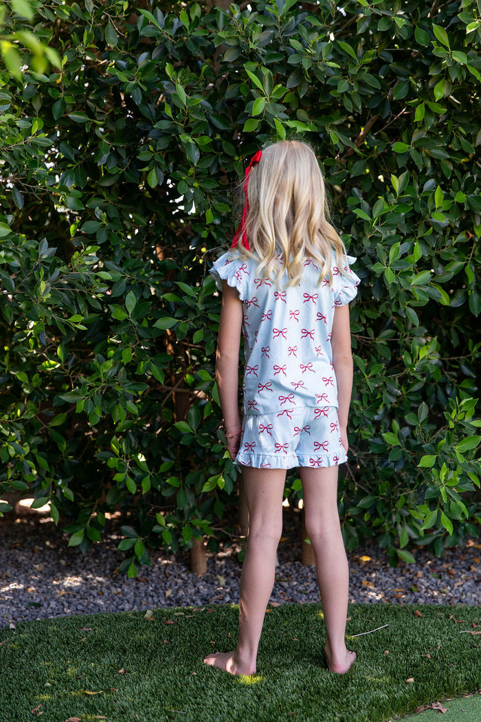 USA BOWS | RUFFLE SHORT SET