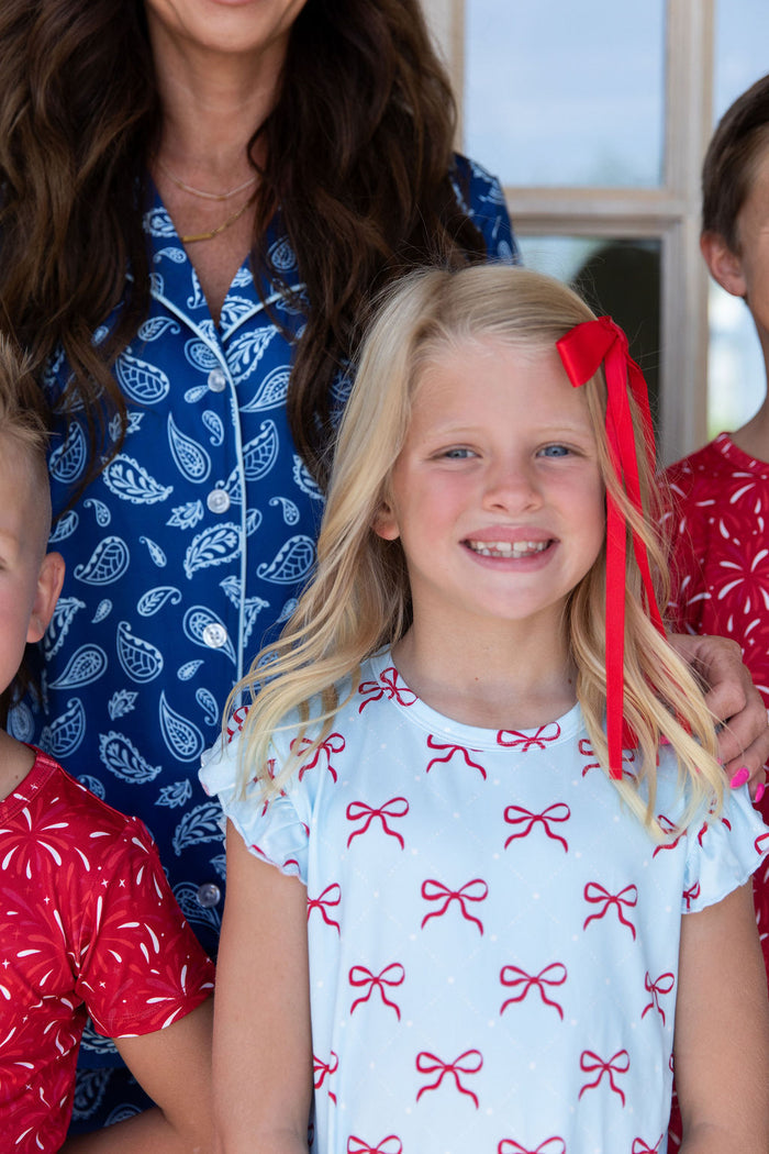 USA BOWS | RUFFLE SHORT SET