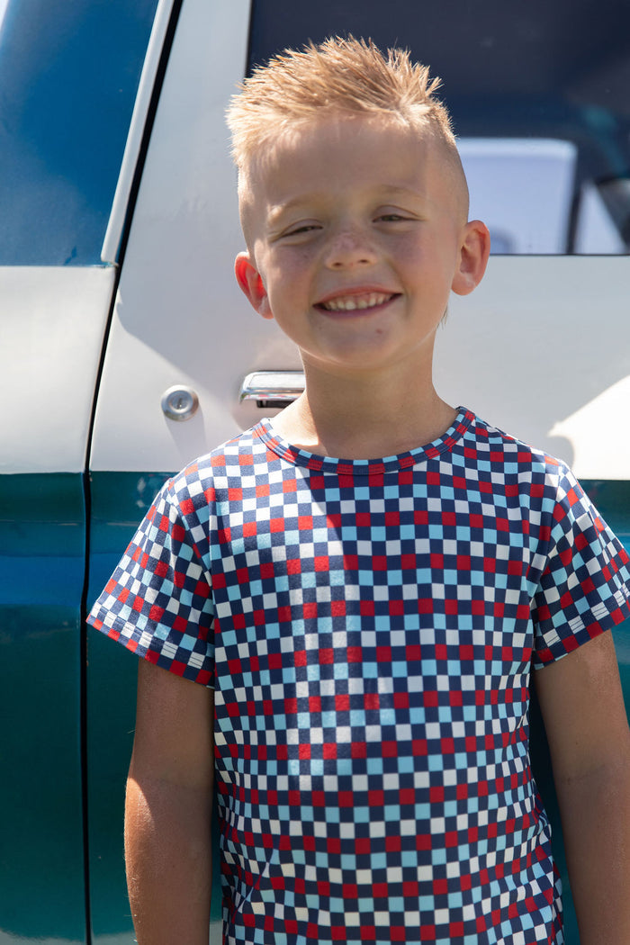 USA MINI CHECKER | SHORT SET