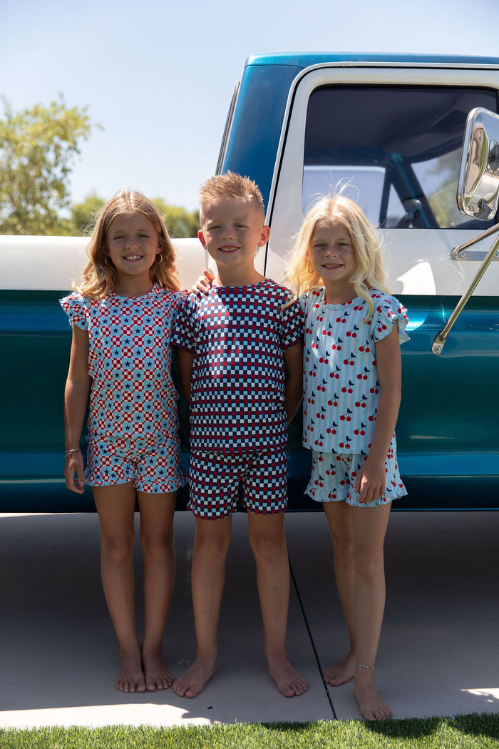 USA MINI CHECKER | SHORT SET