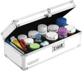 Vaultz Locking Pill Storage Box w/Combination Lock - White