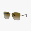 Vogue Ladies Pale Gold Sunglass Brown Gradient Lens | Vogue