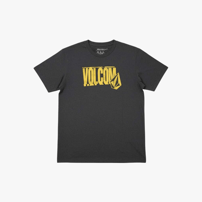 Volcom Boys Word Stone Tee Heather Black | Volcom
