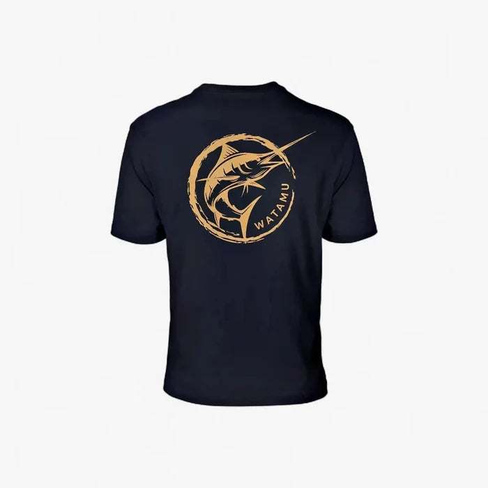 Watamu Mens Hooked Short Sleeve Tee Black | Watamu