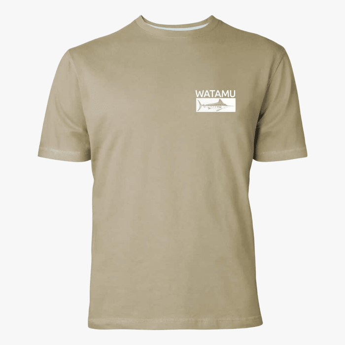 Watamu Mens Hooked Short Sleeve Tee Khaki | Watamu
