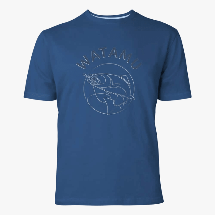 Watamu Mens Hooked Short Sleeve Tee Navy | Watamu