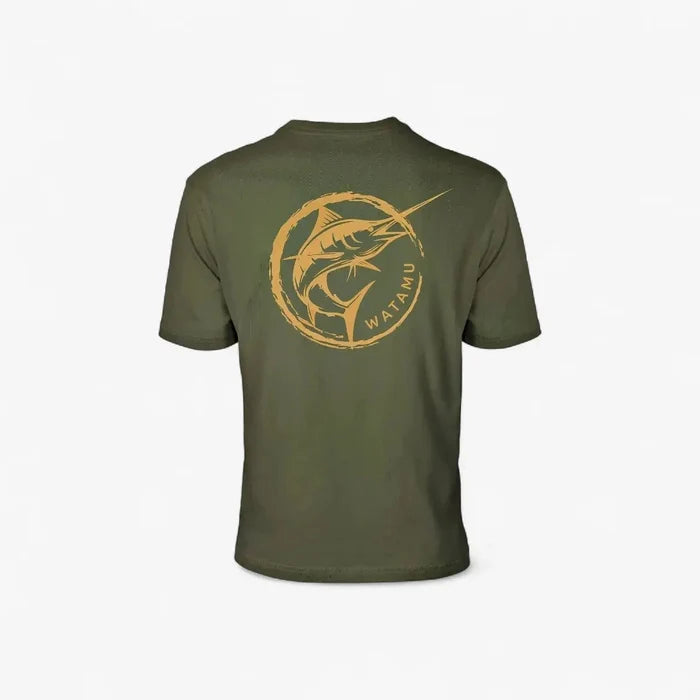Watamu Mens Hooked Short Sleeve Tee Olive | Watamu
