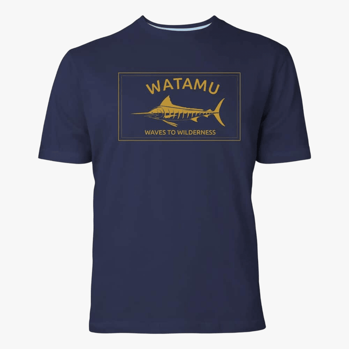 Watamu Mens Wilderness Short Sleeve Tee Navy | Watamu