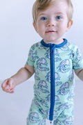 WAVES | SHORT ZIPPER ONE PIECE