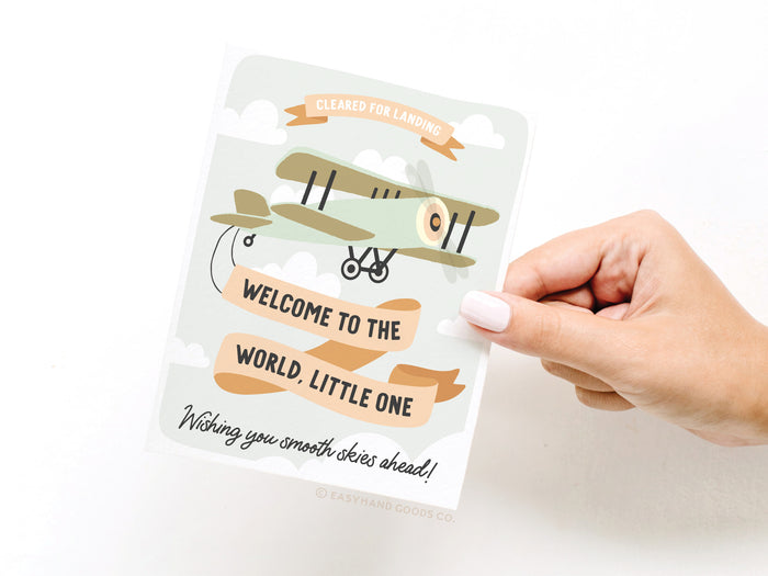 Welcome to the World Little One Greeting Card - Onderkast Studio