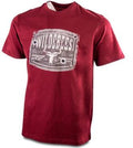 Wildebees Mens Bullet Sign Short Sleeve Tee Cabernet | Wildebees