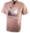 Wildebees Mens Rock Punchout Logo Short Sleeve Tee Desert Sand | Wildebees