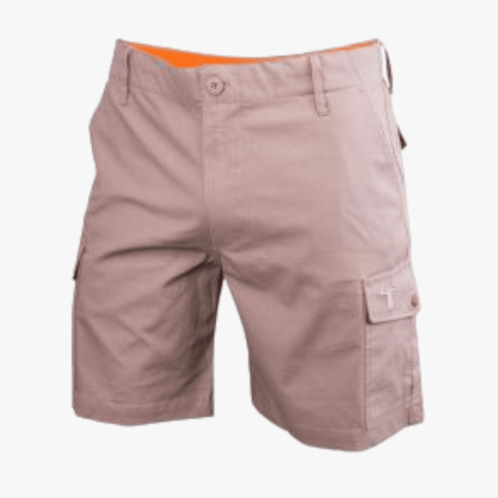 Wildebees Mens Stretch Flexi Terrain Shorts Khaki Wildebees