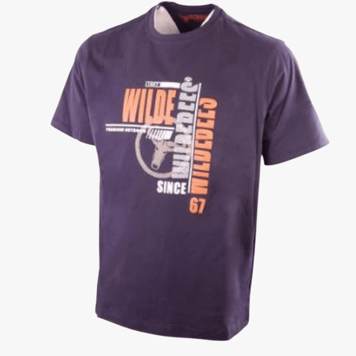 Wildebees Mens Tech Overlay Short Sleeve Tee New Navy | Wildebees