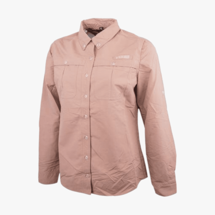 Wildebees Womens Tech Ntlon Long Sleeve Shirt Sand Wildebees