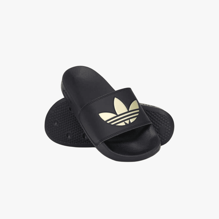 Adidas Womens Adilette Lite Slide Black Gold | Adidas