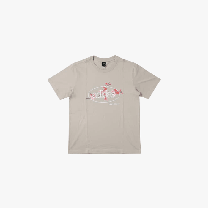 Adidas Womens Elem Floral Short Sleeve Tee Beige | Adidas