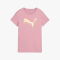 Puma Womens Ess Metallic Short Sleeve Tee Poised Pink | Puma