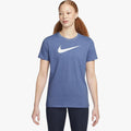 Nike Womens Swoosh Df Short Sleeve Tee Blue Nike