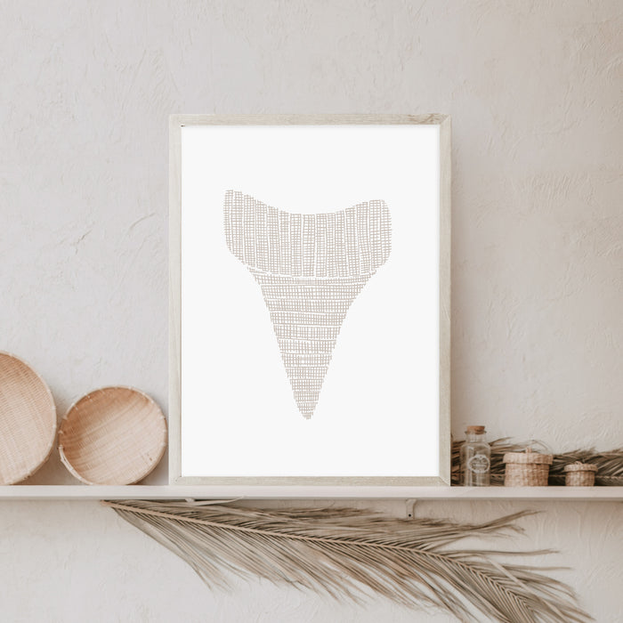 Woven Shark Tooth Illustration, No. 3 - Jetty Home