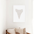Woven Shark Tooth Illustration, No. 3 - Art Print or Canvas - Jetty Home