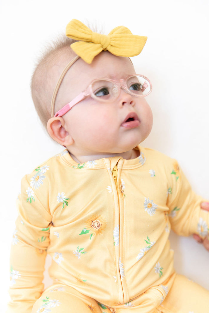 YELLOW DAISY FLORAL | ZIPPER ONE PIECE
