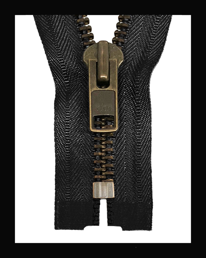 Information related to zippers, thread, and sewing.