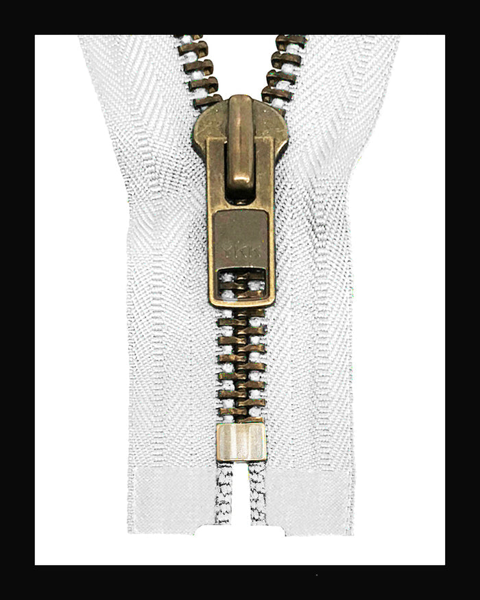 Information related to zippers, thread, and sewing.