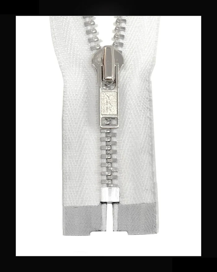 Information related to zippers, thread, and sewing.